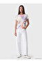 Pink Crew Neck Floral Women's T-Shirt - 3