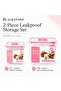 Plastic Food Storage Container Set, 2 PC with Locking Lids, 1.1L + 2.5L, Leakproof Containers - 3