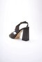 Bitter Brown Women's Heeled Platform Sandals Tr12My04E - 7