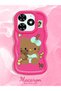 Tecno Spark 20 Compatible Case Camera Protector Red Silicone Couple Phone Case Kitty Pattern - 2