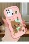Redmi 10C Compatible Case Camera Protector Pink Silicone Couple Phone Case Kitty Pattern