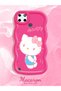 Realme C21Y Compatible Case Camera Protector Red Silicone Couple Phone Case Kitty Pattern - 2