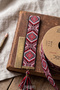 Authentic Turkish Kilim Patterned Jacquard Woven Ribbon 25mm 10 Meters Multi-Colored Ribbon - 2