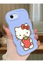 iPhone Se 2022 Compatible Case Camera Protector Blue Silicone Couple Phone Case Kitty Pattern