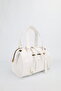 Women's White Midi Size Crossbody Hand and Shoulder Bag with Pockets Emma - 3