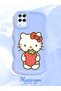 Samsung Galaxy M12 Compatible Case Camera Protector Blue Silicone Couple Phone Case Kitty Pattern - 2