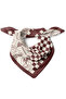 Geometric Plaid and Minimal Tropical Pattern Scarf Bandana 50X50 cm