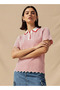 Polo T-shirt with Texture
