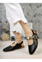 Women's Ballerina Buckle Open-Back Elastic Lightweight Stylish Comfortable Daily Sandals - 2