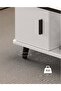 Multifunctional Modern Living Room Coffee Table With 4mm Toughened thick Glass Top 100cm - 4