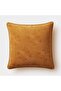 "vertex" textured throw pillow cover - 45x45 - mustard