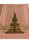 Kaaba Gate Patterned Micro Chenille Prayer Mat |   Gold Leaf Detailed |   Burma Tasseled |   Luxurious Velvet Textured Prayer Mat |   Premium Quality |   Hajj Umrah Gift |   Dowry Prayer Rug - 2