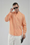 Trend Biz Classic Regular Fit Stand Collar Linen Shirt - 3