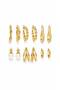 Women's Steel 12-Piece Premium Earrings