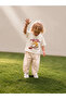 Unisex Children's Checkered Patterned Cotton Woven Fabric Summer Trousers + T-Shirt Set - 2