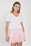 Women's V-Neck Basic T-Shirt - White - 3