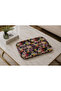 Decorative Tray with Leather Non-Slip Base |   Stylish Coffee and Tea Presentation Tray |   42X30 cm - 2