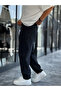 بنطلون أسود قابل للغسل بقصة واسعة ورفيعة WE-2986 - 4