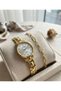 Women's Wristwatch Gold Color Metal Band White Dial Elegant Stylish Bracelet Gift Women's Watch Daily Casual