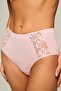 Women's Cotton Modal Fabric High Waist Lace Panties, 47% Modal 47% Cotton 6% Elastane - 2