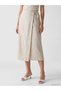 Two Mt Shop Quality Tie-Waist Wrap Cut 100% Linen Skirt - 2
