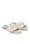 Women's Stoned Orthopedic Sole Daily Stylish Summer Slippers with Gold Buckle 6001