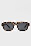 Vasta Women's Sunglasses Oversize Large Glass Leopard Patterned 55 Ekartman Double Bridge Modern - 3