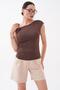 Women's Shoulder Buckle Detailed Sleeveless Blouse 260658 - 3