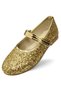 Girl's Ballerina Shoes Gold Sequin Glitter Evening Dress - 4