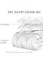 Duvet Cover Queen (Light Gray) - Experience Hotel-Like Comfort with Unparalleled Softness - 3