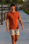 Men's Summer Embroidered Tile Polo Collar T-Shirt
