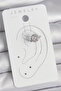 Brass Silver Color Zircon Stone Women's Cartilage Model Earrings - 2