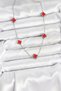 316L Steel Chain Silver Color Red Baby Boy Clover Women's Necklace - 2