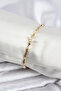 Brass Gold Color Vip Series Thin Bone Model Zircon Stone Women's Bracelet