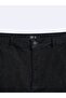 Davına Chino High Waist Dark Indigo Jean Shorts - 3