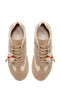 Women's Beige Lace-Up Charmlı Leather Sneaker 26Sfd221414 - 4
