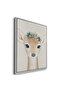 Boho Deer Kids Wall Art | Portrait Framed Canvas Print | Luxury Modern Decor for Kids Room - 3