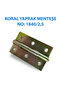 Leaf Model Hinge No:1840/2,5 Steel Door Hinge Strong and Long-Lasting - 2