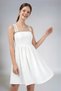Girl's White Crepe Evening Dress with Stone Striped Strap Detail and Gipe Back, Graduation Dress for Ages 11-15 - 6