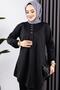 Crepe Suit with Front Patch Black - 3