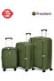 3 Piece Polypropylene Hard-side Luggage Set with TSA Lock | Lightweight Spinner Suitcases with 360° Wheels | Durable Trolley Bags for Secure Travel (Small, Medium, Large)