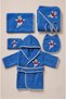 Newborn Embroidered Baby Bathrobe Set 5 Pieces Compatible with 0-2 Years Old 100% Cotton Curly Towels - Baby