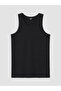 Black U-Neck Combed Cotton Men's Undershirt 3-Pack - 6