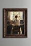 Woman Playing the Piano - Vintage Patterned Painting - Thick Model