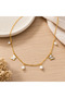Aurevina Butterfly Pearl Detailed 316L Stainless Steel Women Necklace Exquisite Gift - 3