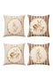 Coffee Tone Ducks Patterned 4-Piece Kids and Baby Throw Pillow Cover Set - 3