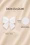 Adhesive Pearlized Linen Bow 20 Pieces White -Gift Package-Wedding Favors-Invitation-Dowry-Decoration - 3