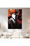 Bleach Ichigo Kurosaki Wall Covering Wall Tapestry First Quality Satin Fabric Poster - 2