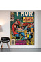 Thor Marvel Comics Wall Covering Wall Tapestry First Quality Satin Fabric Poster