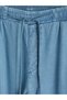 Alita City Women's Carrot Cut Jeans with Elastic Waist and Contrast Detail - 6